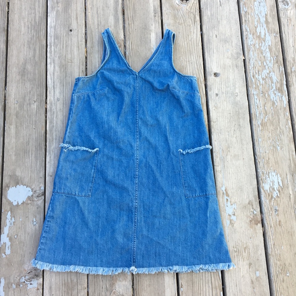 OLD NAVY Blue denim jumper dress